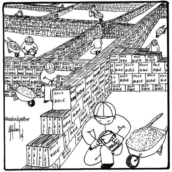 “A Bíblia: Apenas Mais Um Tijolo Na Parede” pelo pastor David Hayward