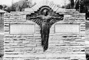 Monumento no cemitério de Winter Quarters, Nebraska.