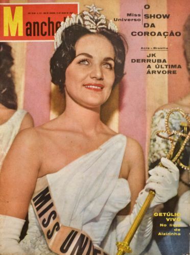 A Miss Universo mórmon na capa da revista Manchete, em 1960.