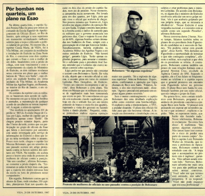 Bolsonaro bomba atentado