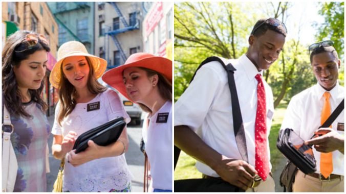 missionários mórmons roupas